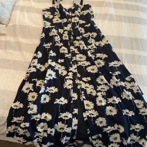 Urban outfitters daisy midi tiered dress.